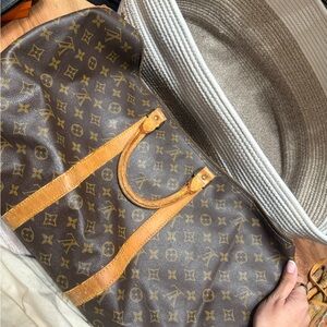 Louis Vuitton Brown Monogram Keepall Duffle Bag